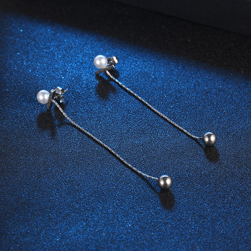チェーンピアス K18 ピアス ロングアメリカンピアス アクセサリー銀と金020
