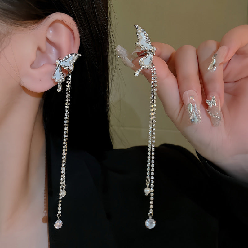 チェーンピアス K18 ピアス ロングアメリカンピアス アクセサリー5686