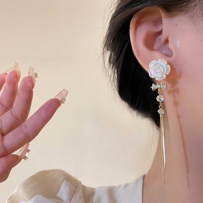 チェーンピアス K18 ピアス ロングアメリカンピアス アクセサリー6092